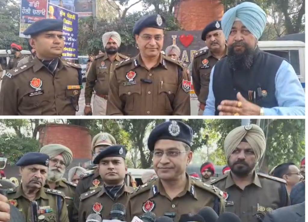 होशियारपुर में ऑपरेशन प्रहार2 की निगरानी करने पहुंचे एडीजीपी शिवे कुमार वर्मा